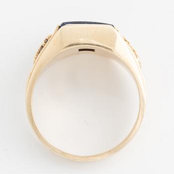 Ring Freemason ring, 10K gold.