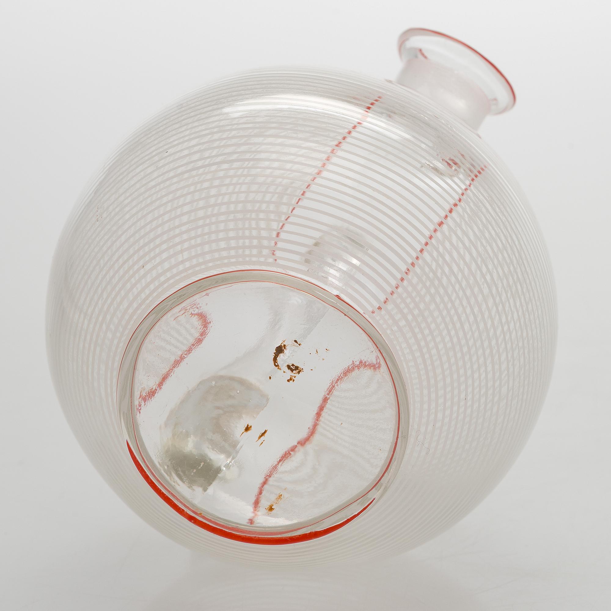 Karaff, samt två glas, Mellaneuropa 1900-talets mitt.