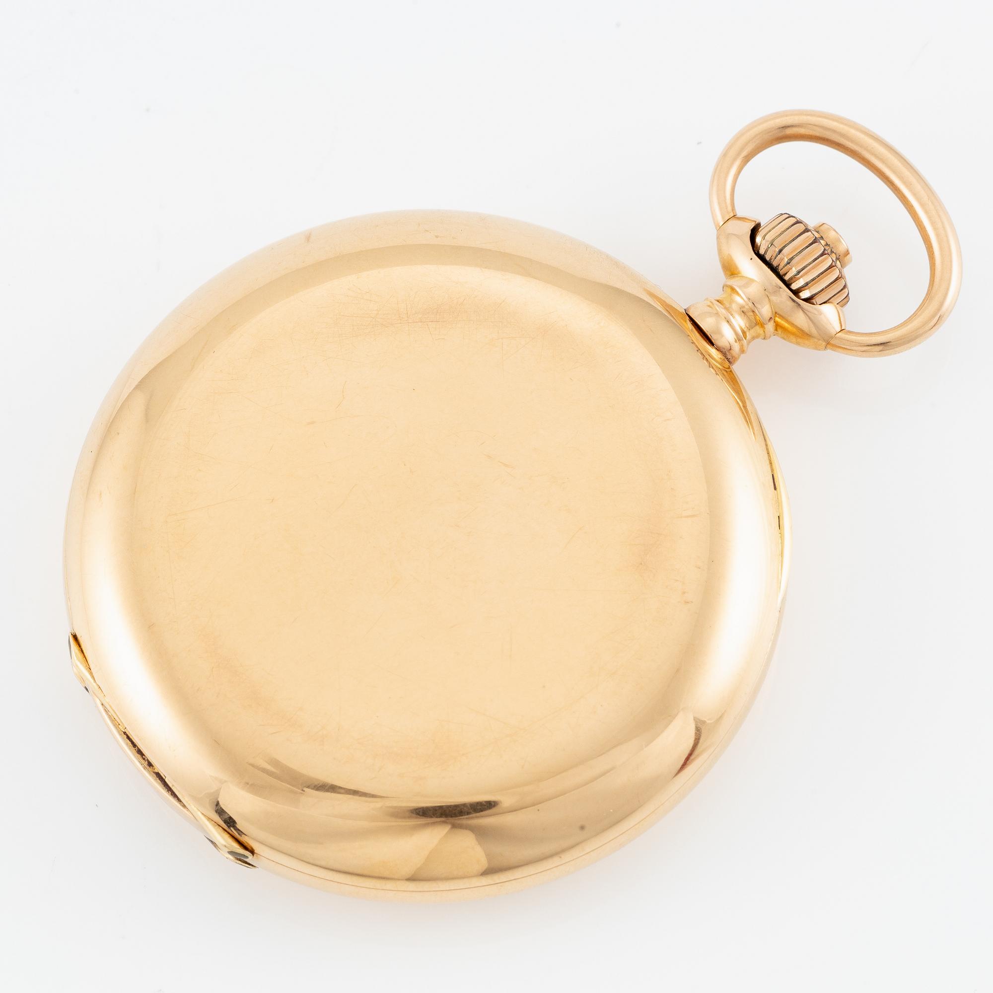 Longines, pocket watch, hunter, 52 mm.