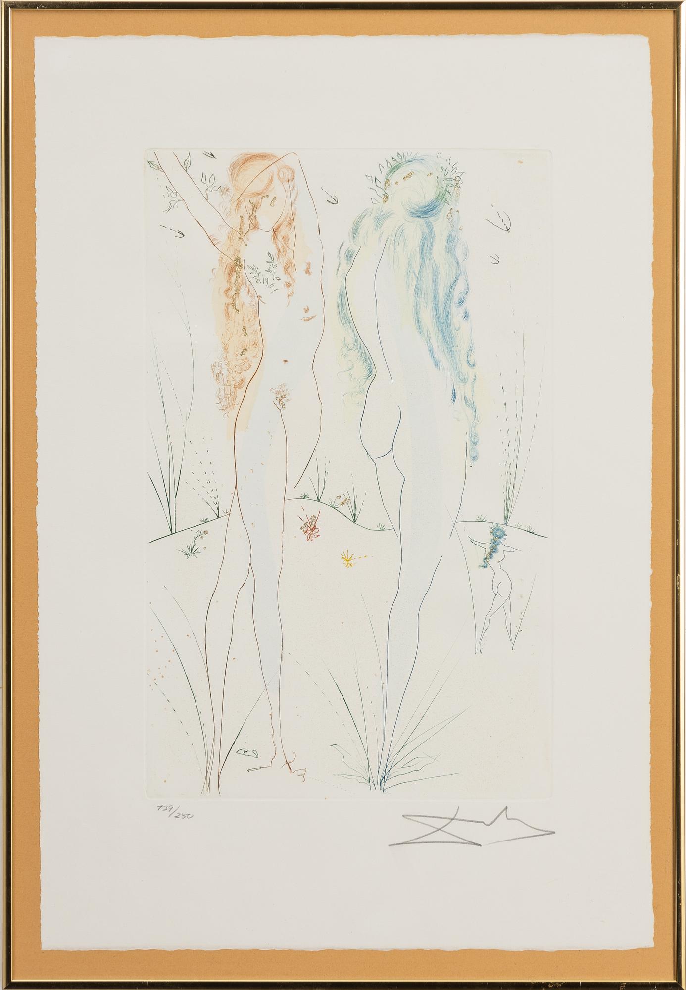 Salvador Dalí, "Return of Shulamite" Ur Song if Songs of Salomon.