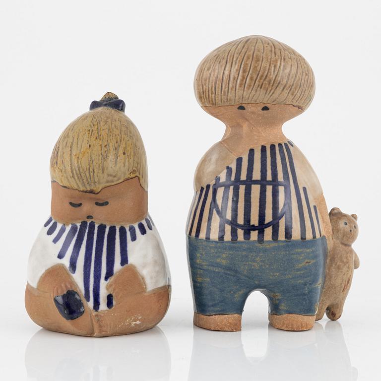 Lisa Larson, figuriner, 2 st, Gustavsberg.