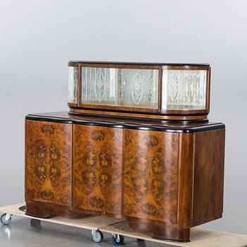 SKÄNK MED VITRIN, Art Deco, 1930-tal. - Bukowskis