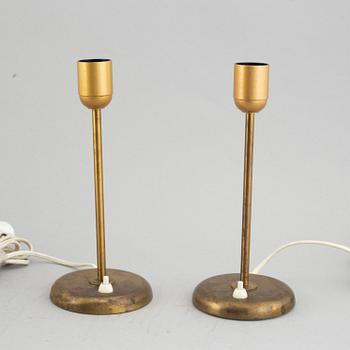 Bordslampor, ett par, Böhlmarks, 1900-talets mitt.