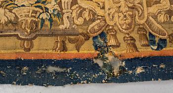 A tapestry, "Verdure", tapestry weave, ca 312-318 x 302-307 cm, Aubusson around 1700-first half of the 18th century.