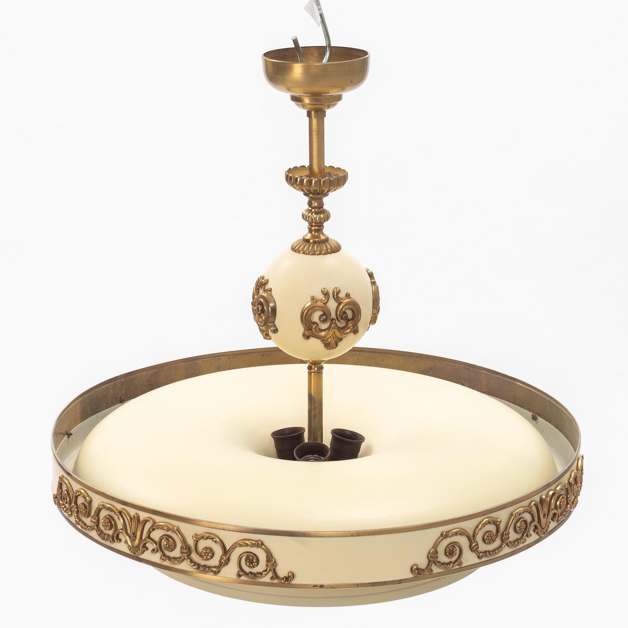 Einar Bäckström, taklampa, 1930-/40-tal.