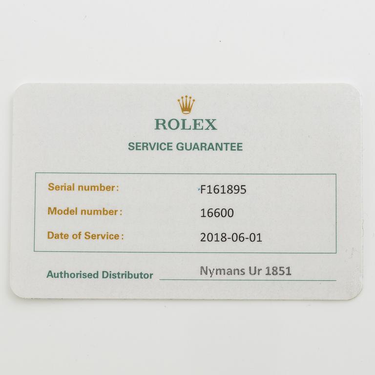 Rolex, Sea-Dweller, wristwatch, 40 mm.