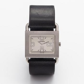 Hermès, Varenne, wristwatch, 31.5 x 25 mm.