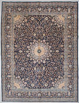 A Kashmar rug, 397 x 305 cm.