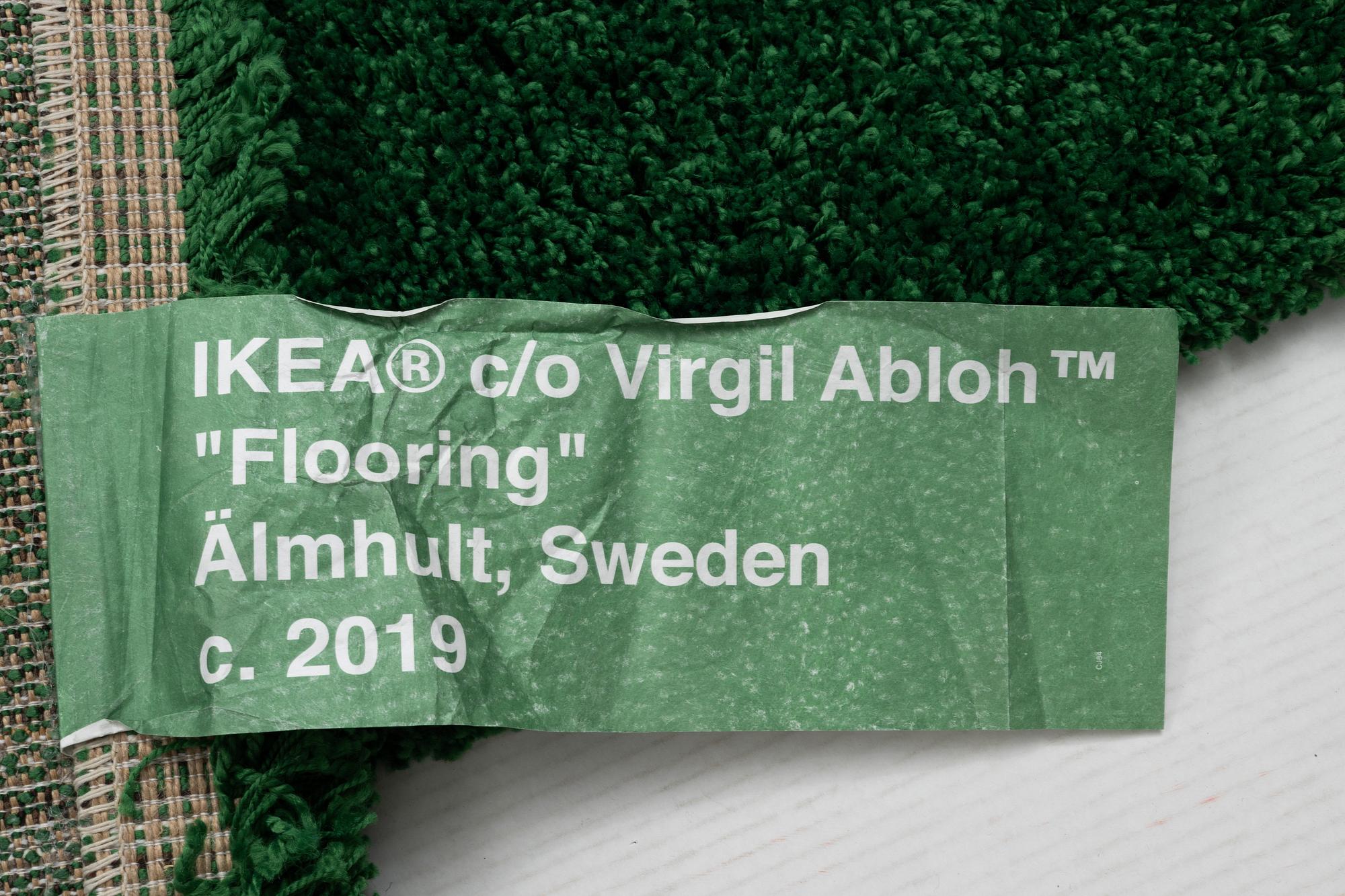 Virgil Abloh Ikea Markerad a carpet Wet Grass