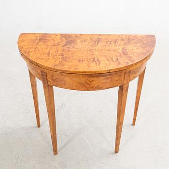 Half-moon table, 19th century.