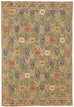 171. Märta Måås-Fjetterström, A drape, "Rågen", flat weave, ca 198 x 135,5 cm, signed AB MMF.