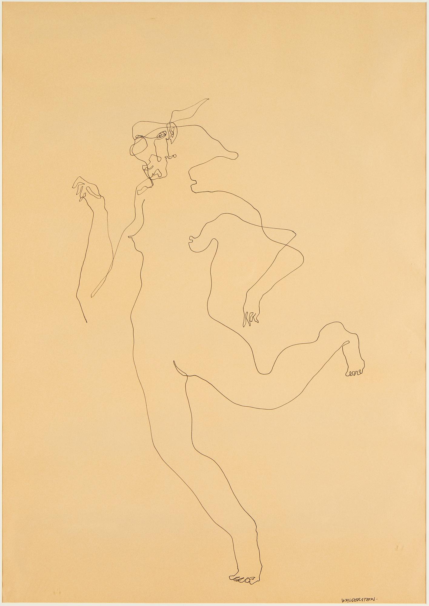 JESPER WALDERSTEN, indian ink on paper, signed Waldersten.