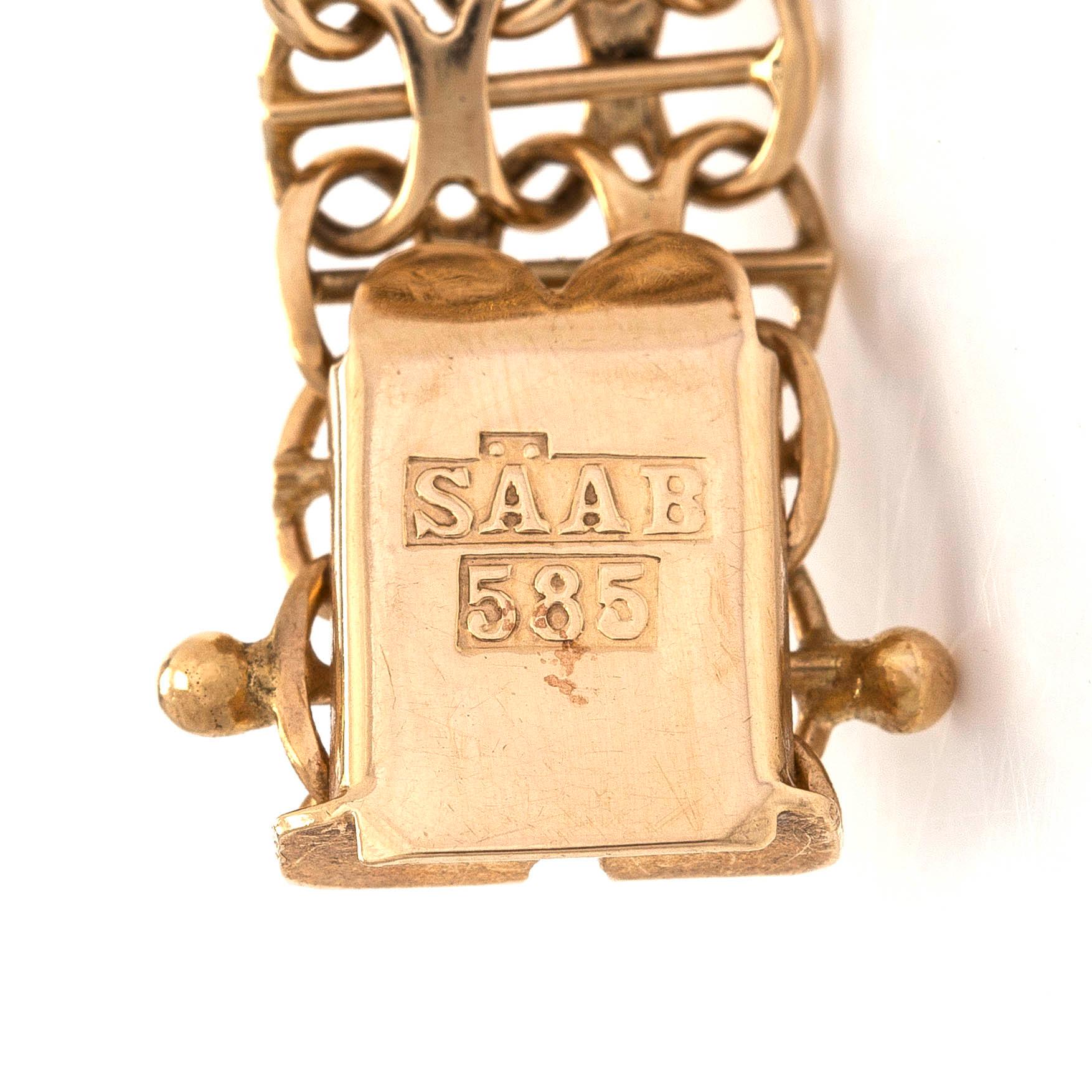 Rannekoru, 14K kultaa, Suomalaiset tuontileimat, Helsinki 1969.