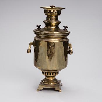 SAMOVAR, mässing, Tula, Ryssland tidigt 1900-tal.