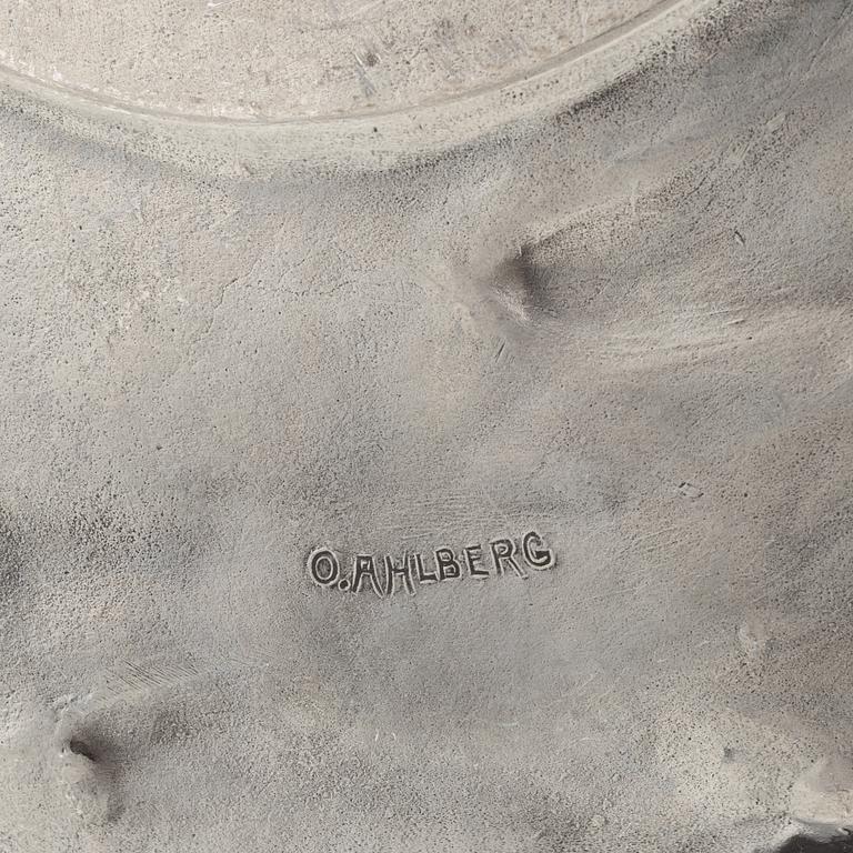 Olof Ahlberg, a pewter dish, Stockholm 1958.