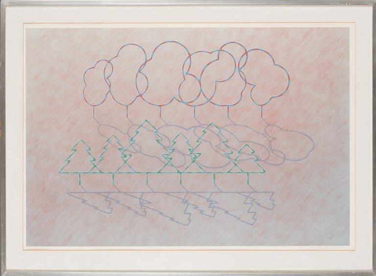 Kristian Krokfors, silkscreen, signed and dated -82, numbered 18/110.