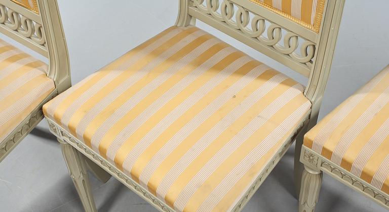 STOLAR, 4 st, sengustaviansk stil, 1900-talets andra hälft.