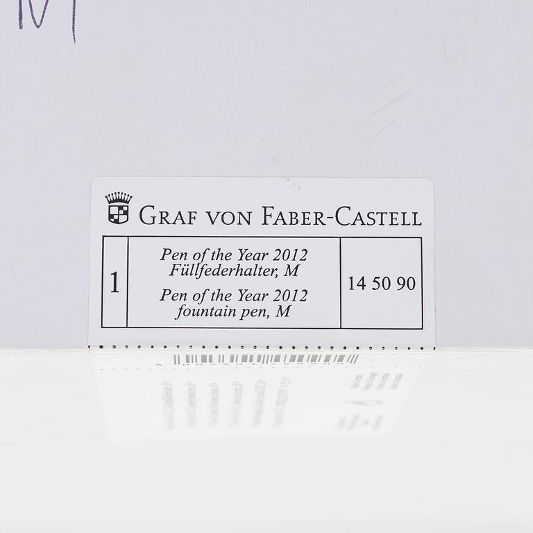A Graf von Faber-Castell Pen of the year 2012 fountain pen, numbered 184/1500.