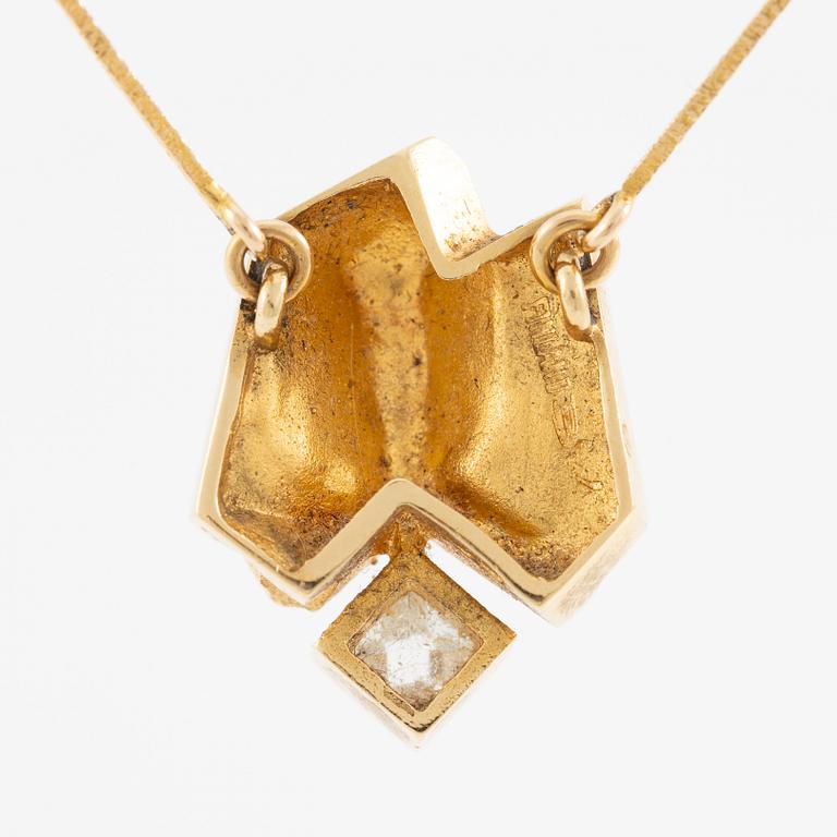 Björn Weckström, necklace, "Lompolo", 18K gold.