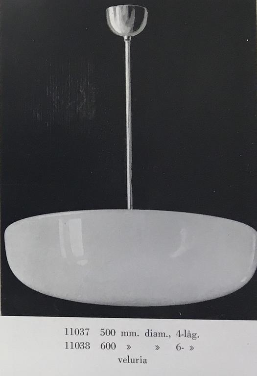 Harald Notini, ceiling lamp, variant of model "11038", Arvid Böhlmarks Lampfabrik, 1930s.