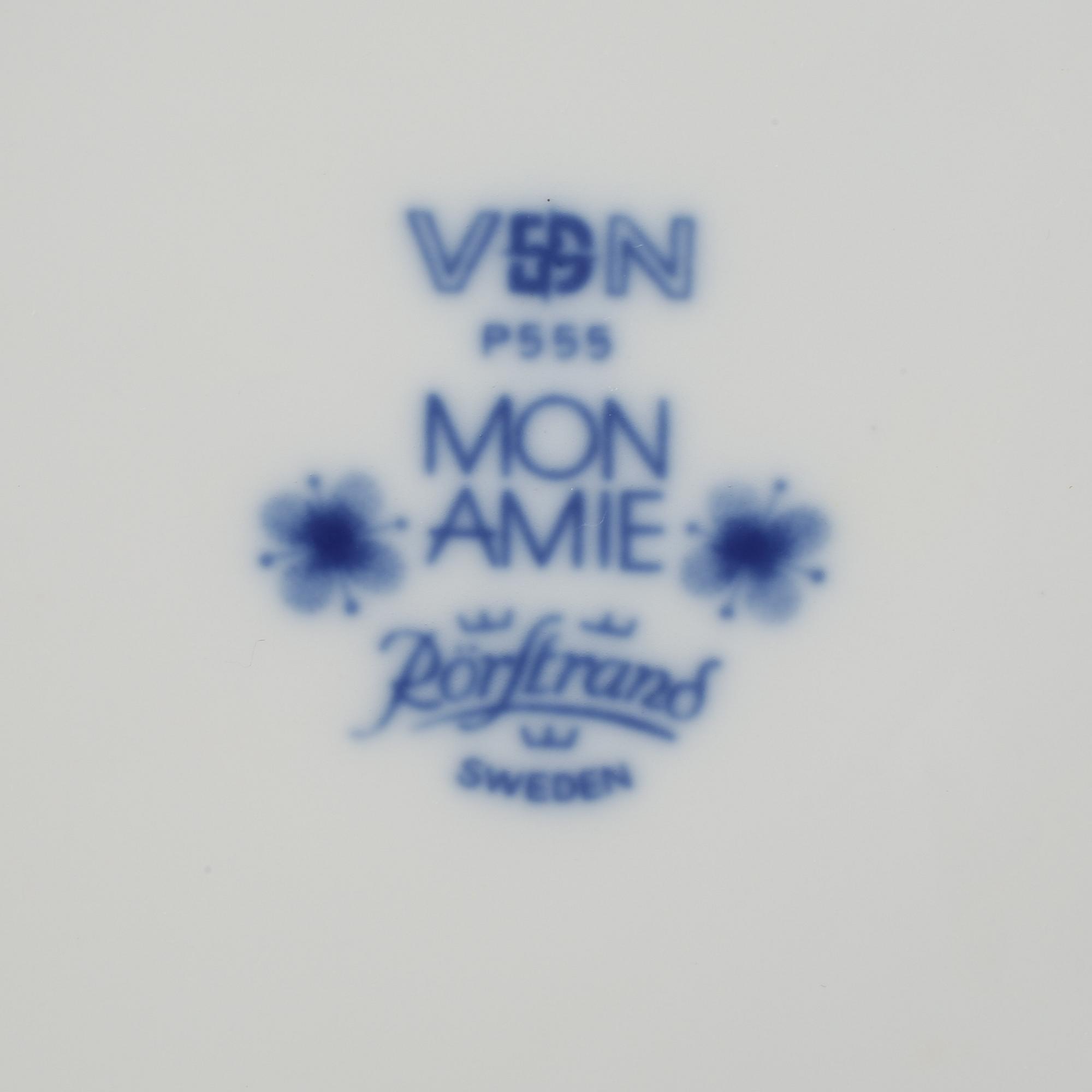 KAFFESERVISDELAR, 32 st, porslin, "Mon Amie", Marianne Westman, Rörstrand.