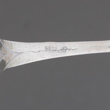 SUPSKED, silver, Lars Löfgren, verksam 1797-1853 i Hudiksvall. Vikt ca 16 gram.