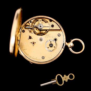 FICKUR, 14 k guld, sekelskiftet 1900.