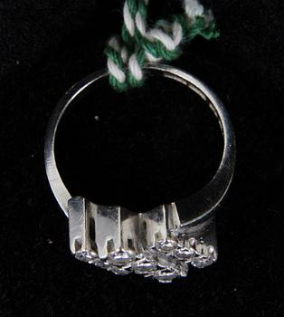 RING, 18K vg tot ca 0,60ct.