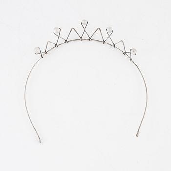 A Michelsen, tiara, silver, Stockholm 1960.