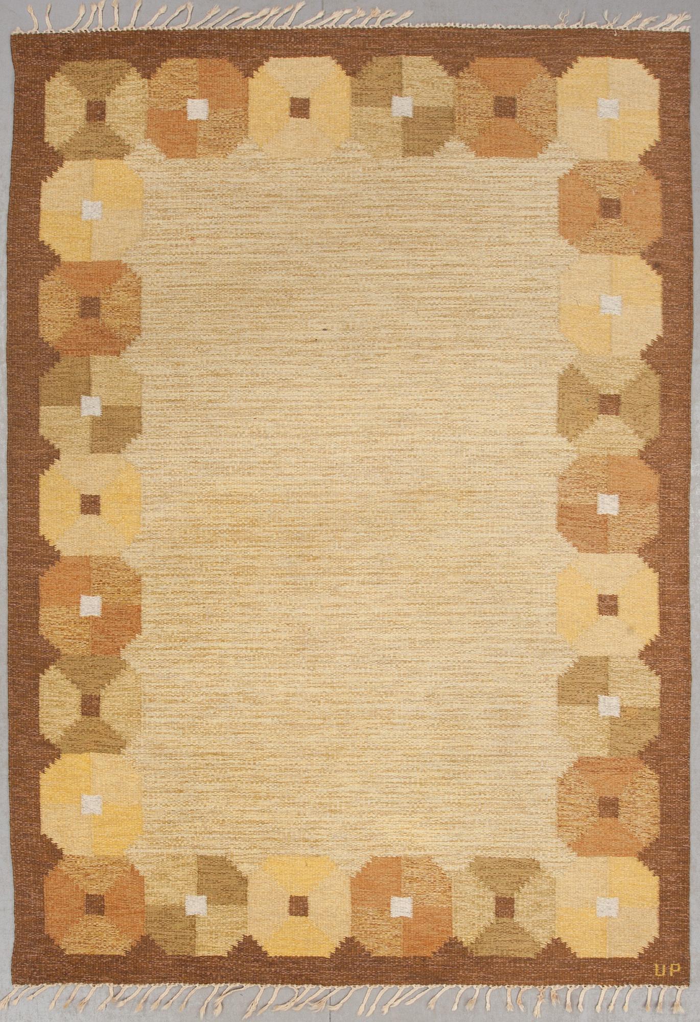 MATTA, rölakan, Ulla Parkdal, 1900-talets mitt. Ca 245 x 170 cm.