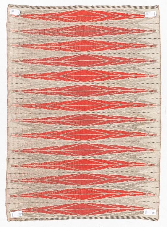 Ingrid Dessau, matta, slätväv, dubbelsidig, "Sylarna", Kasthall, ca 195 x 140 cm.