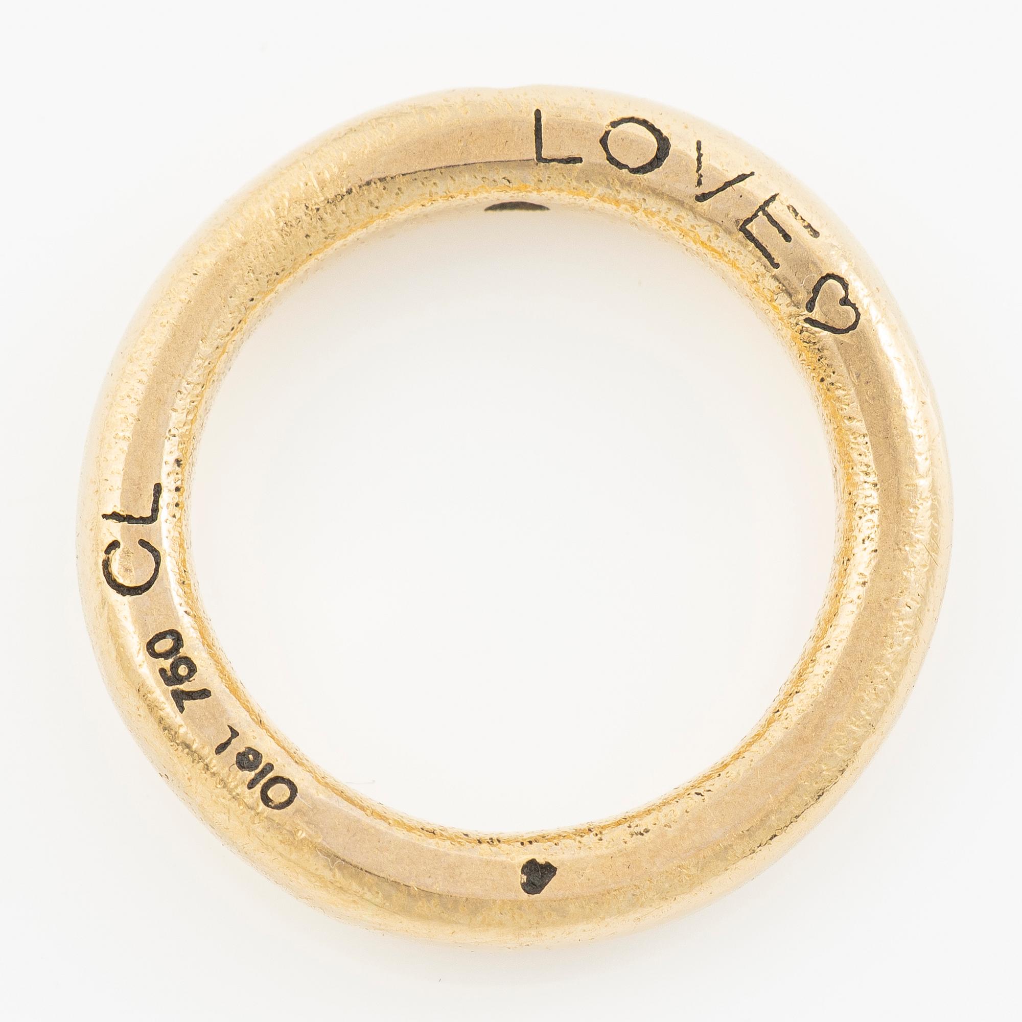 Ole Lynggaard, ring, 18K gold with a brilliant-cut diamond.