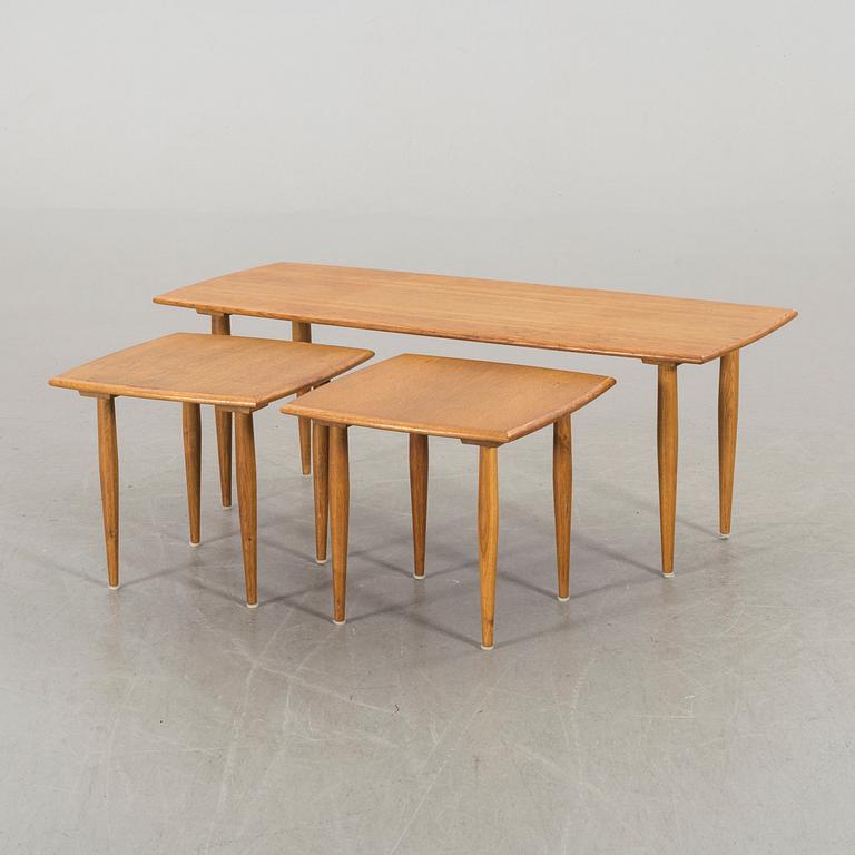 A NEST OF 3 TABLES, second half of 20th century.