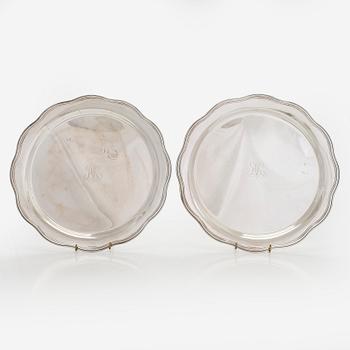 Fat, ett par, silver, Åbo 1938.