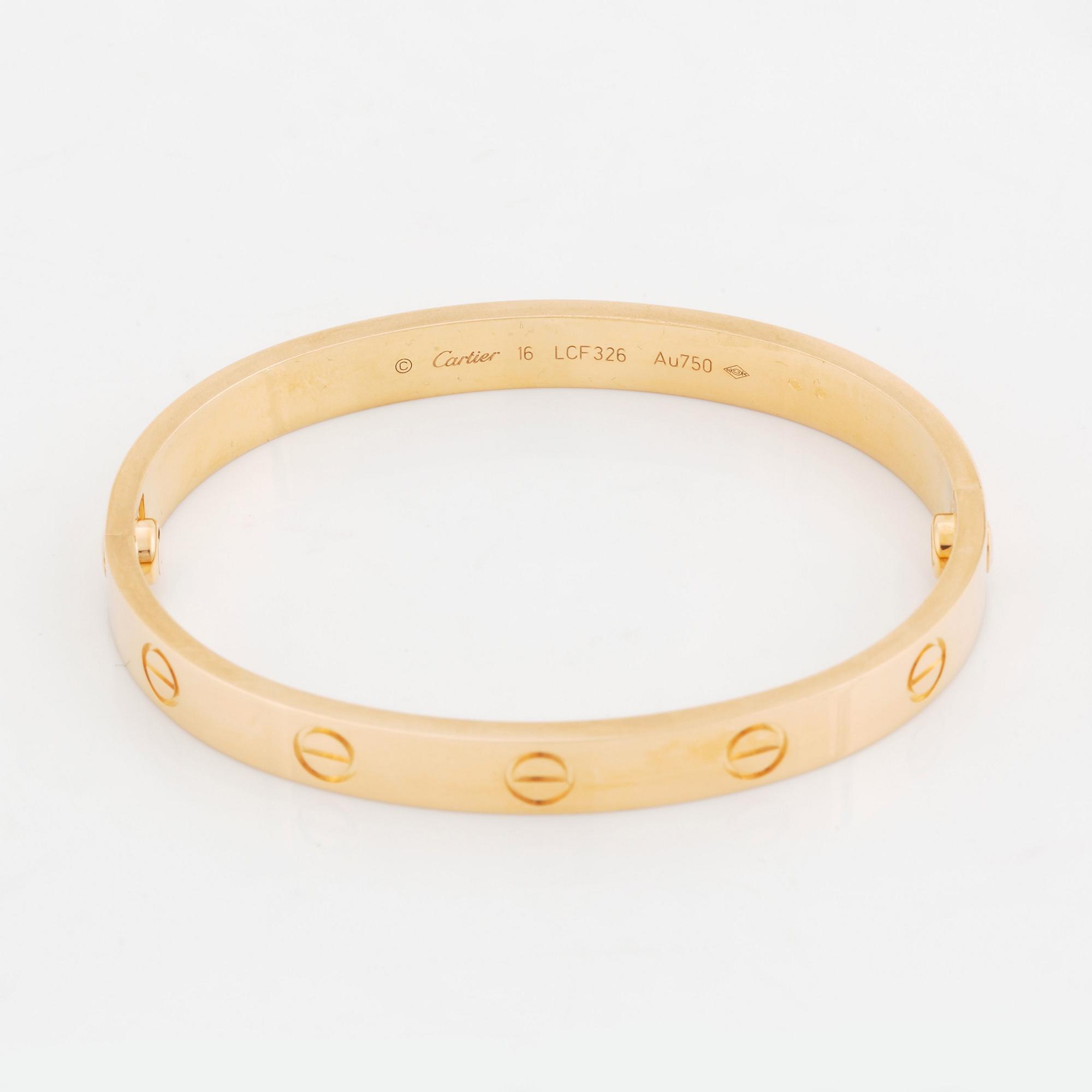 Cartier armband "Love" 18K guld.