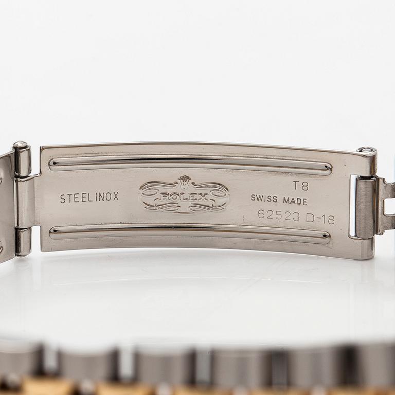 Rolex, Oyster Perpetual Datejust, "Diamond Dial", rannekello, 26 mm.