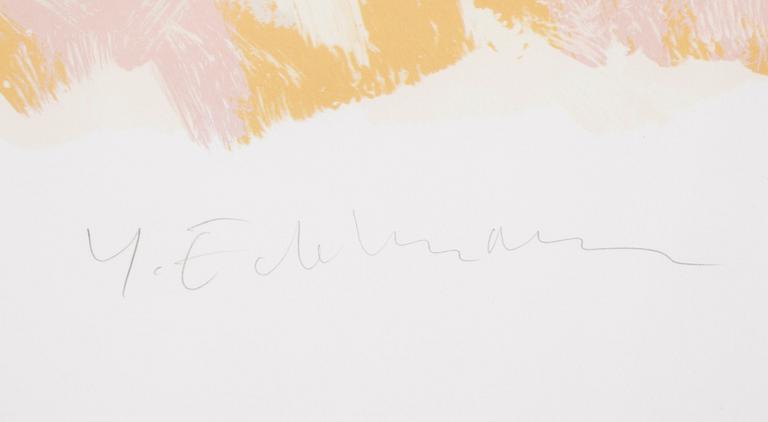 YRJÖ EDELMANN, färglitografi, signerad, numrerad 22/150.