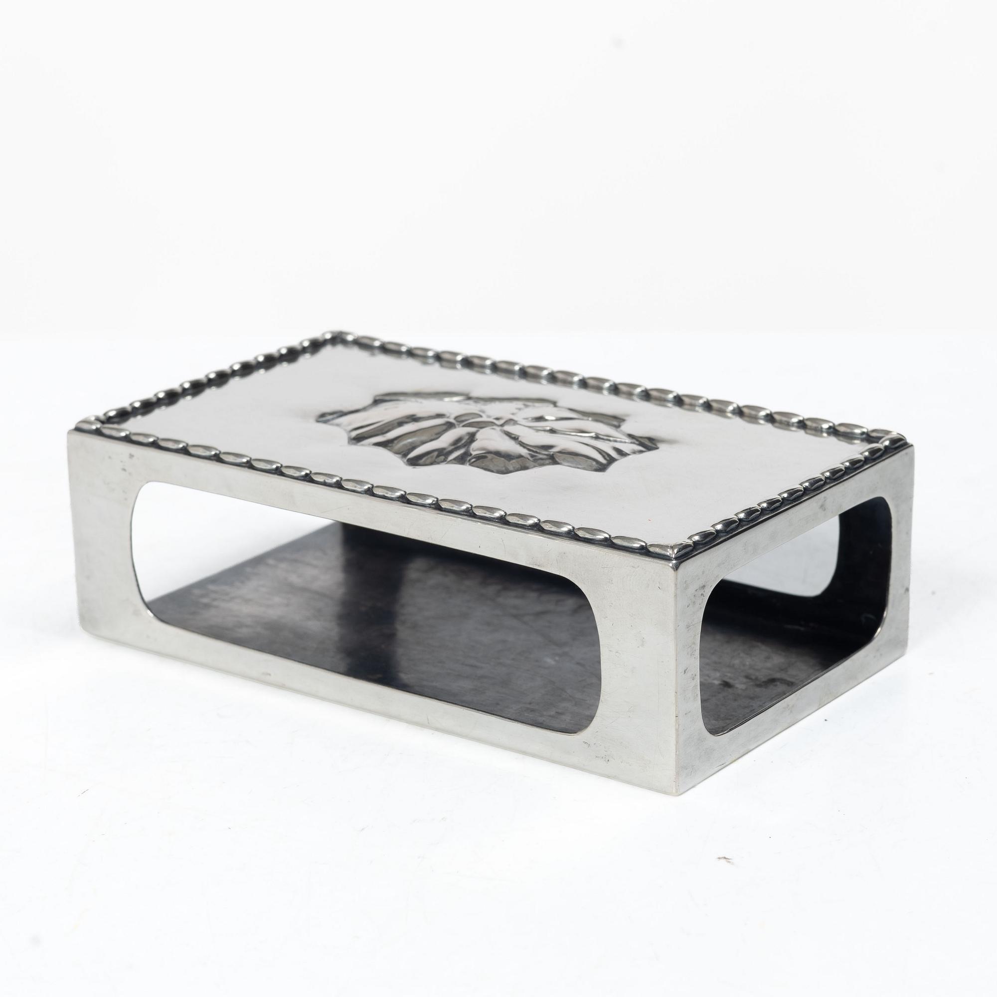 Georg Jensen, A silver matchbox case, model 83, Copenhagen 1919.