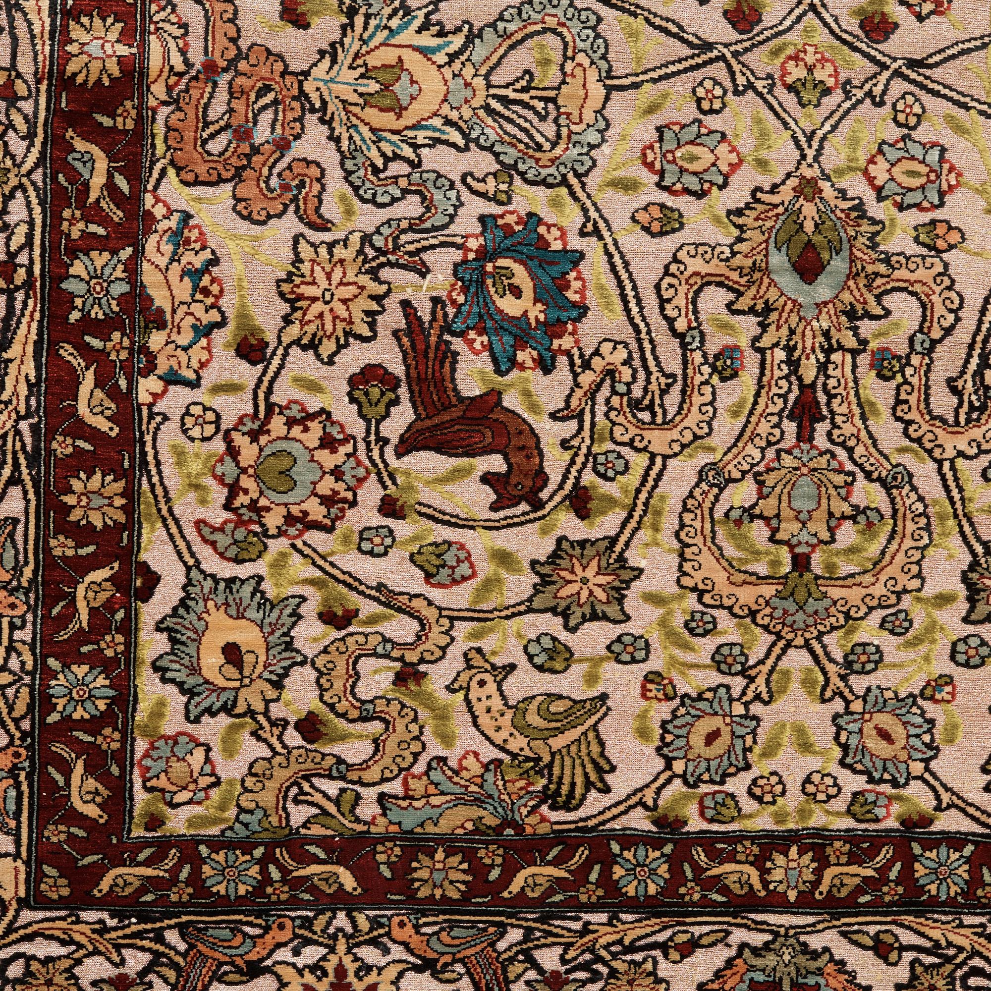 MATTA. Old silke Hereke Souf. 156,5 x 104 cm.