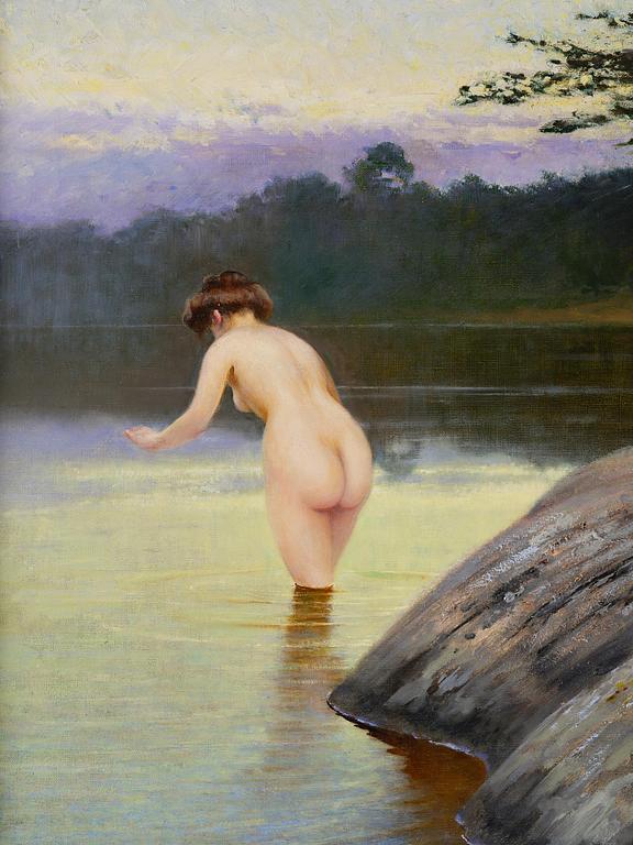 August Hagborg, Kvällsdopp.