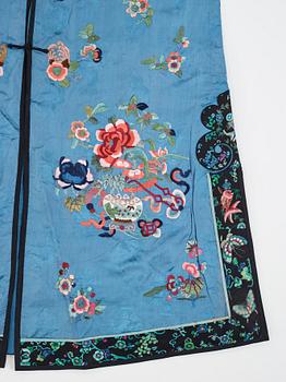 An ebroidered silk jacket and coat, China, first half of the 20th Century.