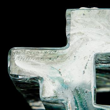 HELENA TYNELL, Three 'Forest' sculptures, one signed Helena Tynell Riihimäen Lasi Oy.