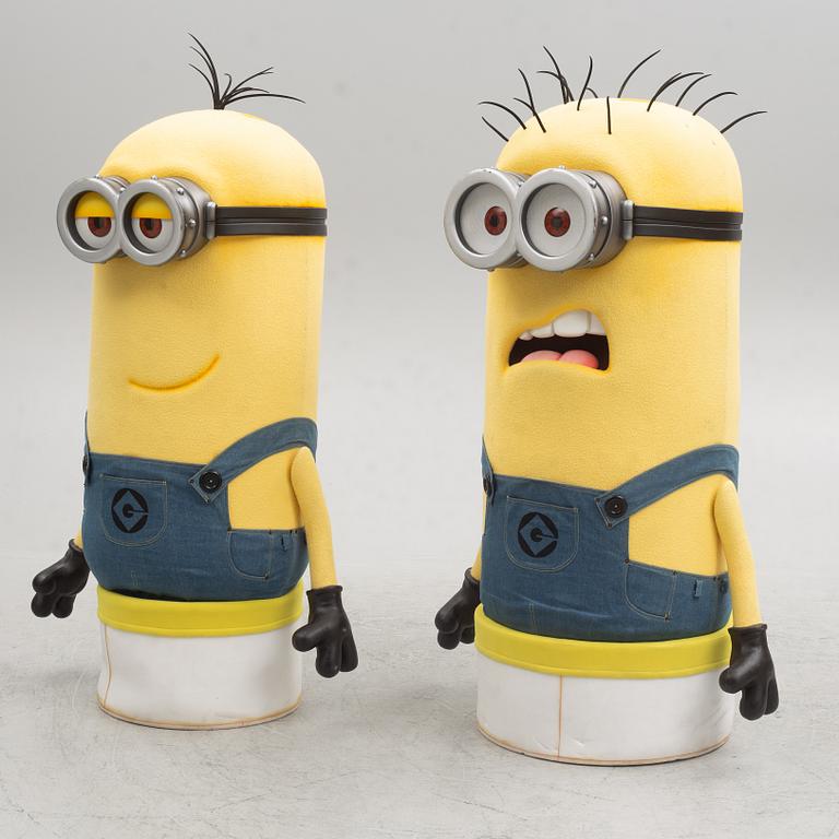 A pair of "Minions" costumes by Custom Characters for Universal Studios.