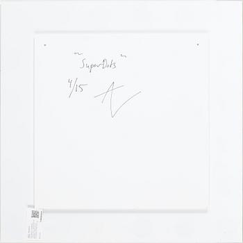 ANDREAS LUNDBERG, "Super dots", gicleetryck på plexiglas, signerad och numrerad a tergo 4/15.