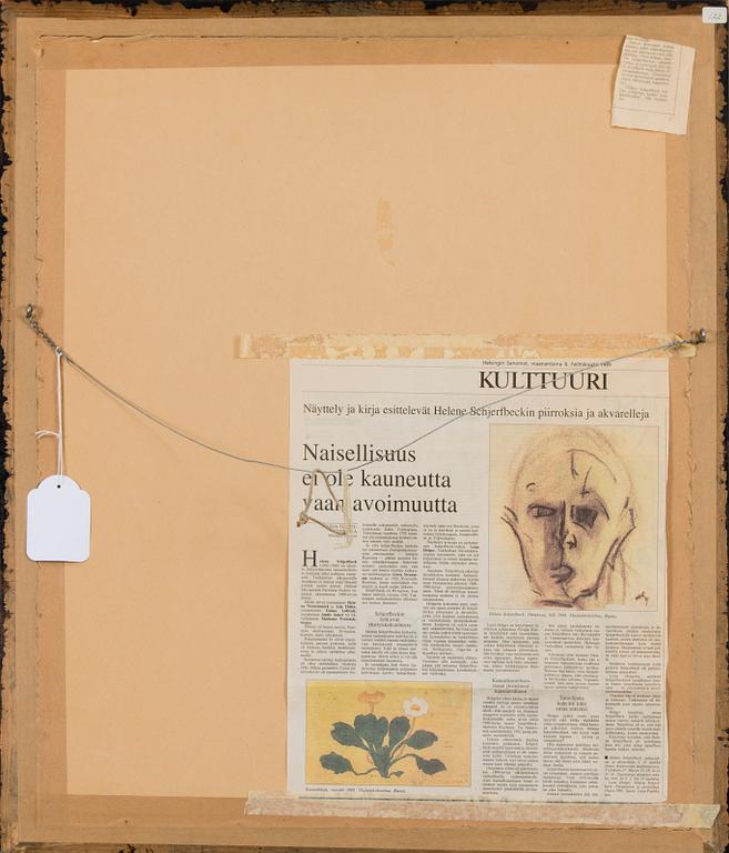HELENE SCHJERFBECK, PUKUKUVA (LEIPURIN TYTÄR / VALKOPUKUINEN TYTTÖ).