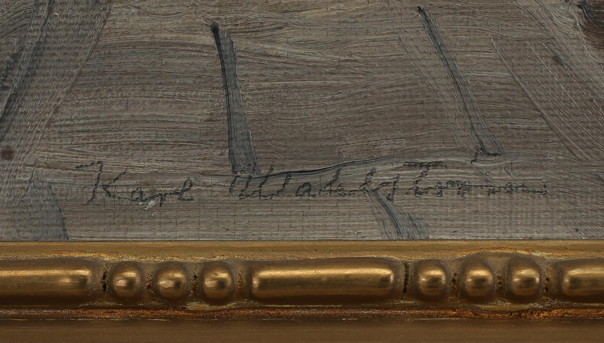 KARL WAHLSTRÖM, olja på duk på pannå, sign.