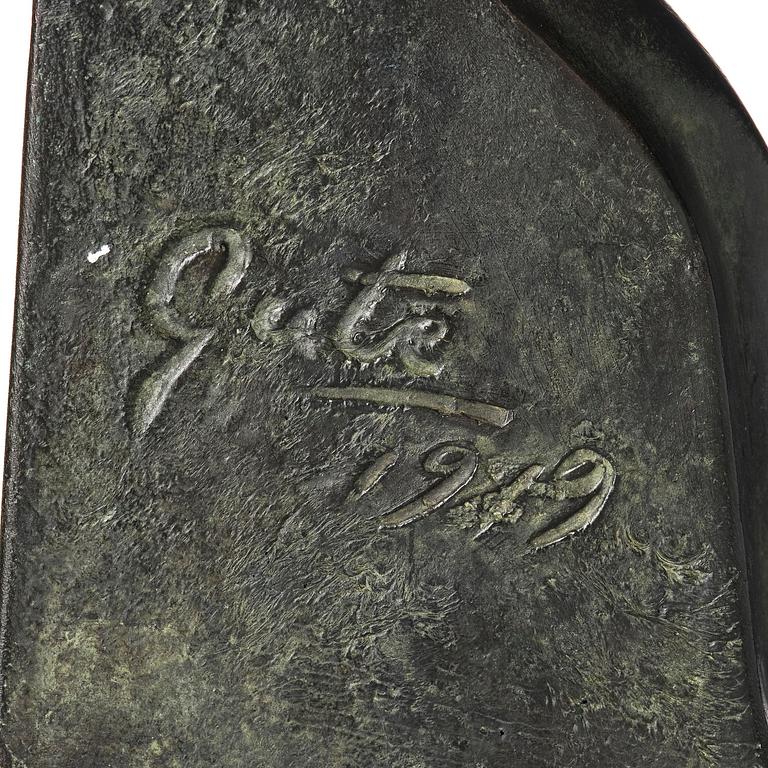 Axel Gute, a pair of Swedish Grace book ends, dated 1919.