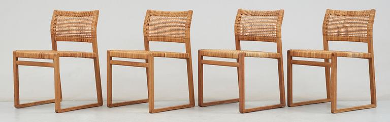 STOLAR, 4 st, "BM61", Börge Mogensen. 1900-tal.