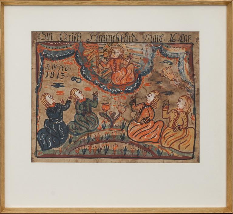 BONADSMÅLNING. Allmoge. Bär datering 1813.