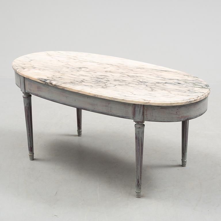 A swedish gustavian style coffee table from the late 20th century.